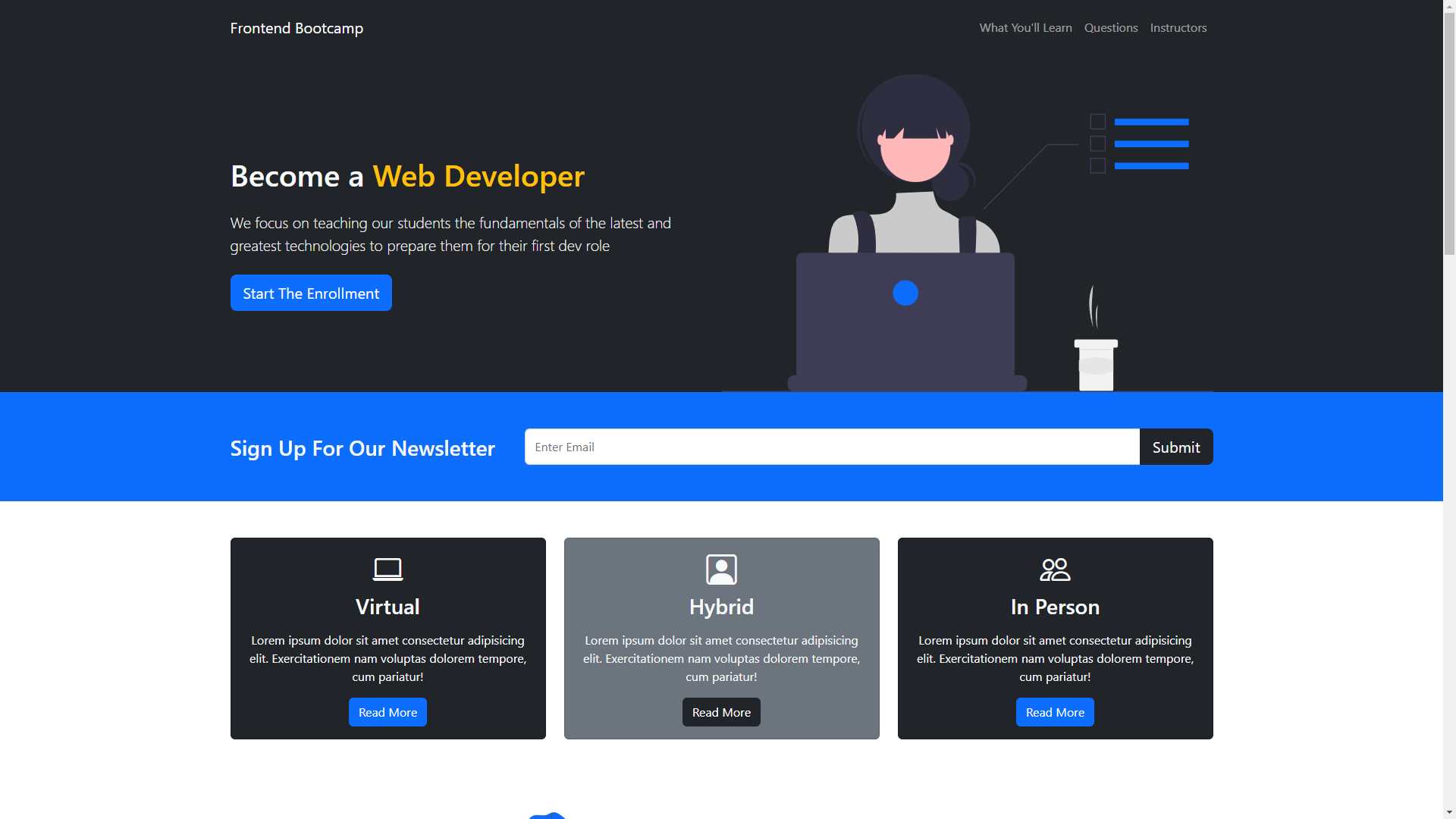 Bootstrap Frontend Bootcamp